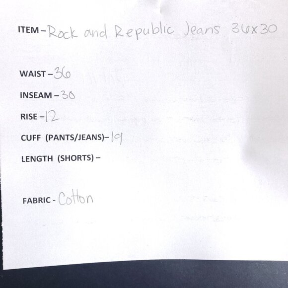 Rock & Republic Rebellion Bootcut Denim Jeans Men's Size 36/30 - Picture 8 of 9